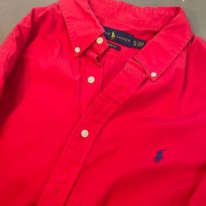 Ralph Lauren Men’s SZE XLarge custom Fit button down